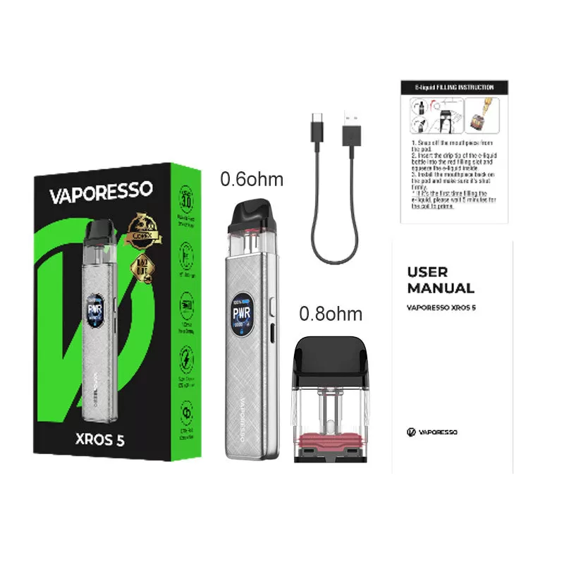Vaporesso XROS 5 Pod Kit 30W - Olive Green - Image 3