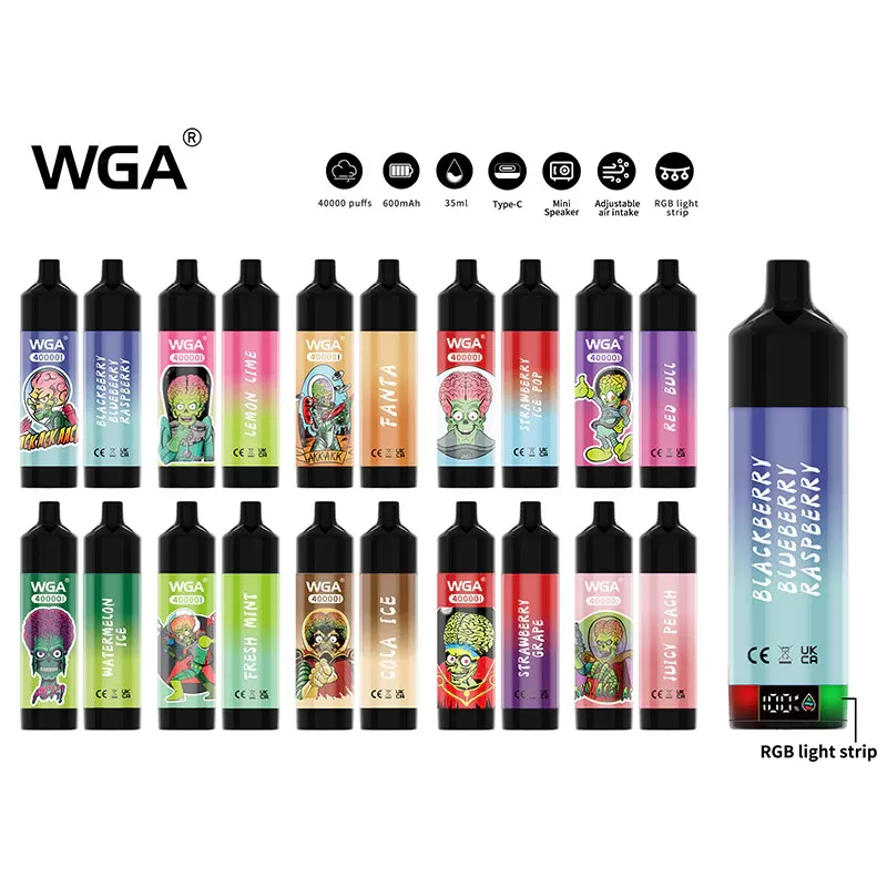 WGA 40000 Puffs Disposable Kit 35ml - Blackberry Blueberry Raspberry / 1pc / 20mg / CN-SZ