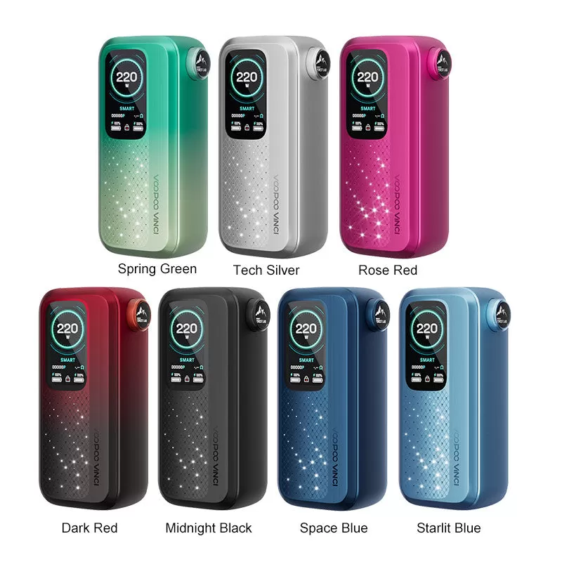 VOOPOO Vinci Spark 220 Box Mod - Rose Red - Image 2