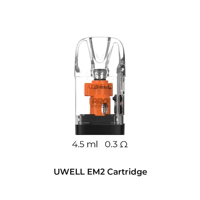 Uwell EM2 Pod Cartridge 4.5ml 2pcs/pack - 0.3ohm - Image 2