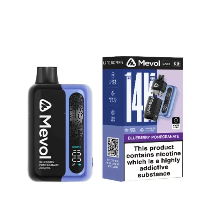 Mevol S7000 Pod Kit - 5 Pack - Cherry Cola - 5 Pack / Blueberry Pomegranate - 5Pack - Image 2