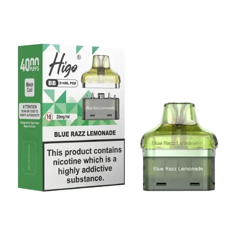 Higo BB 4000 Puffs Prefilled Pods - Box of 5 - Berry Fizzy - Image 3