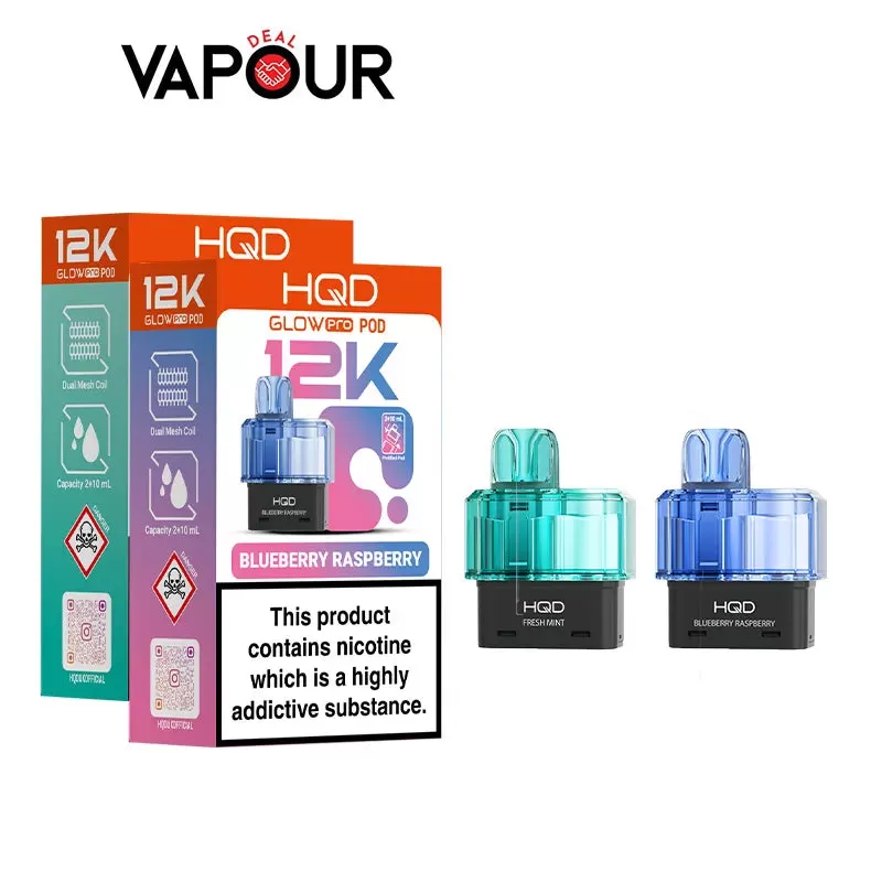 HQD Glow Pro 12K Refill Pods - Blueberry Sour Raspberry