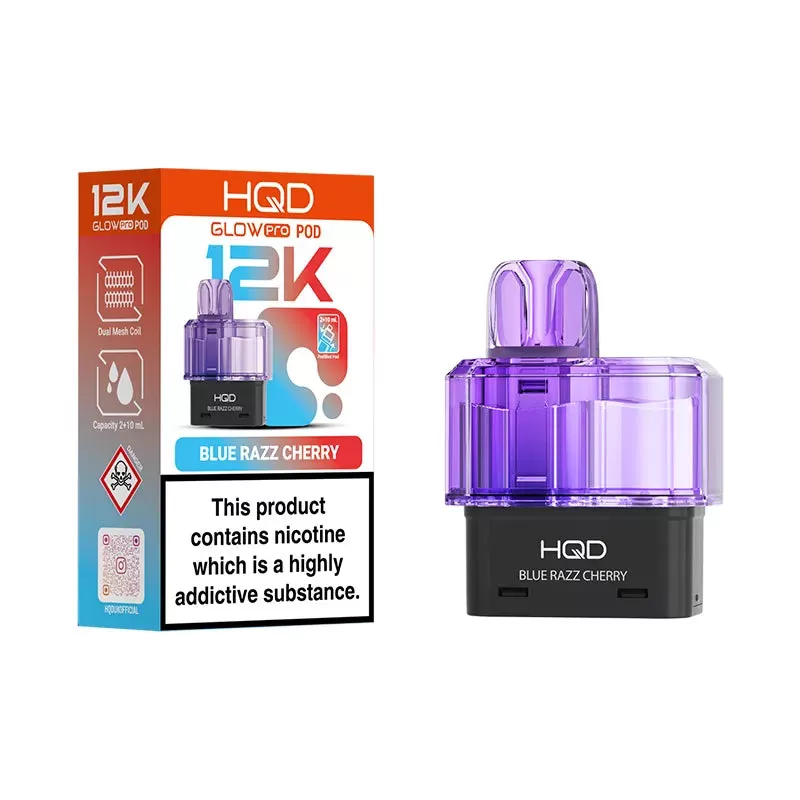HQD Glow Pro 12K Refill Pods - Blueberry Sour Raspberry - Image 2