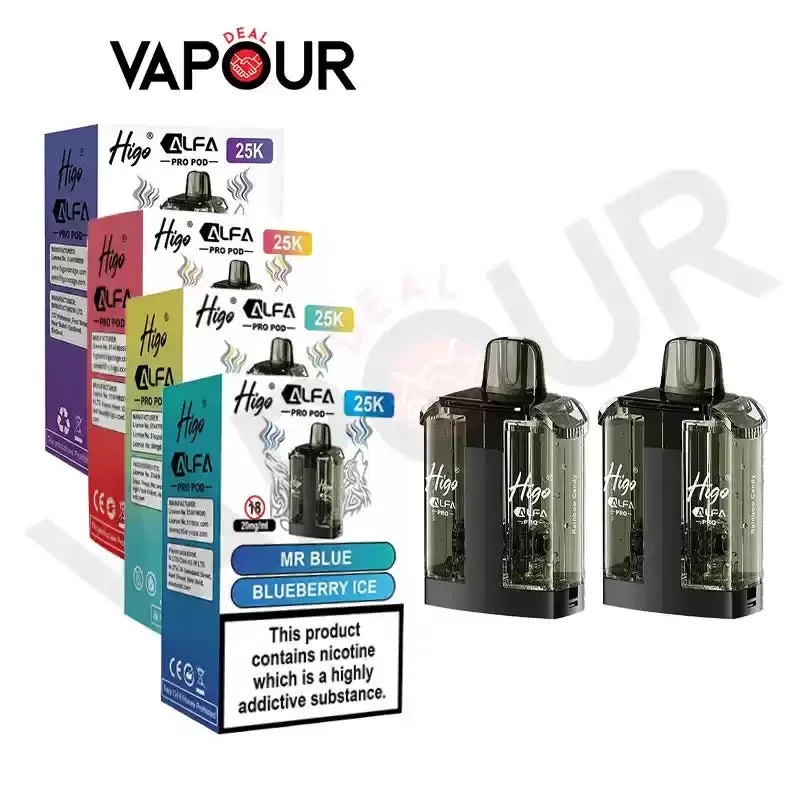 Higo Alfa Pro 25K Pods - Strawberry Raspberry Cherry / Cherry Ice