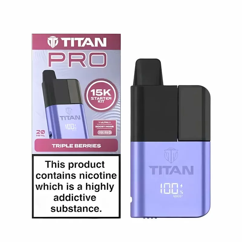Titan Pro 15K Prefilled Pod Kit - Grape Ice - Image 2