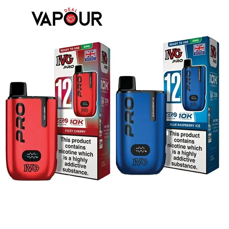 IVG Pro 12 0 Nicotine Vape Kit - Fizzy Cherry - Box of 5