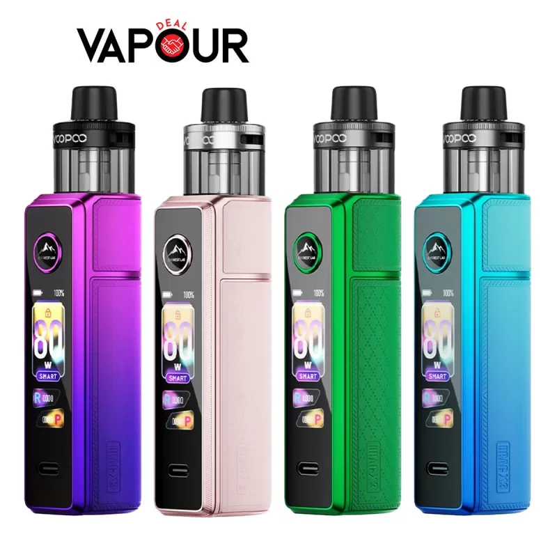 VooPoo Drag X3 Vape Kit - Spray Black