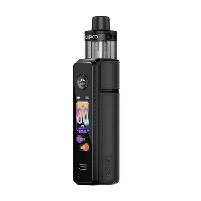 VooPoo Drag X3 Vape Kit - Spray Black - Image 2