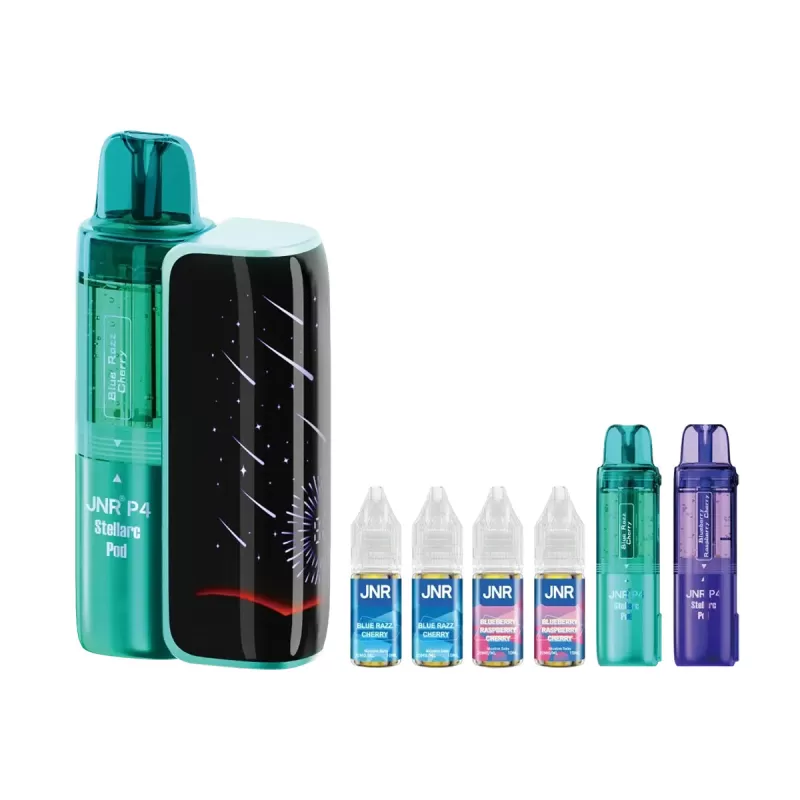 JNR P4 Stellarc 100K Vape Kit - Strawberry Kiwi / Peach Berry - Image 3