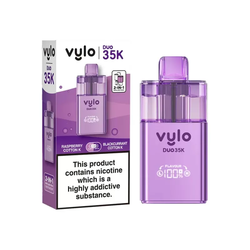 Vylo Duo 35K Prefilled Pod Kit - Straw’ B’gum / Green Apple B’gum - Image 3
