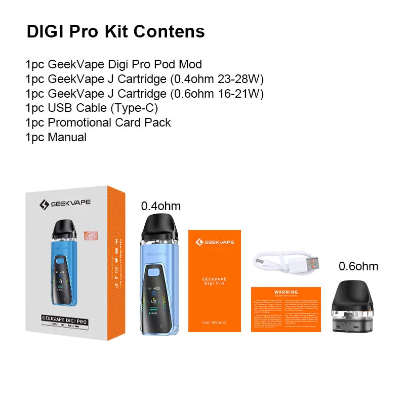 Geekvape DIGI Pro Pod Kit 40W - Pearl White - Image 3