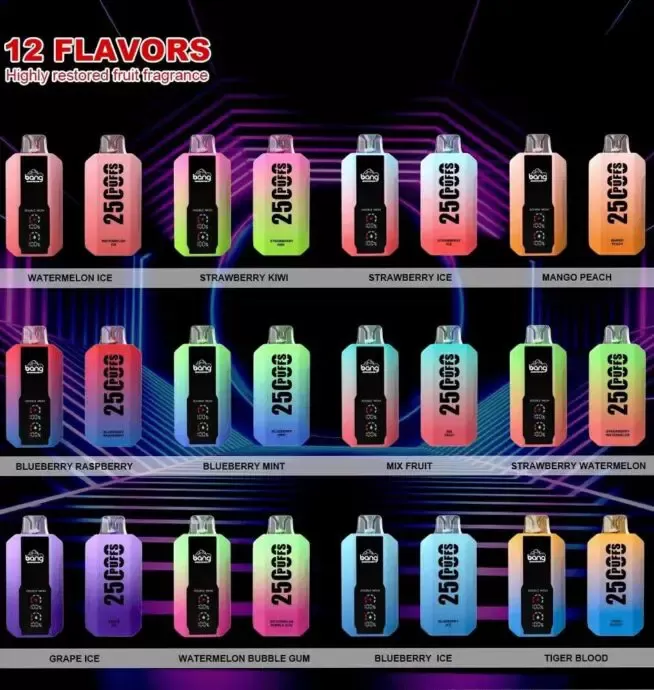 Bang 25000 Puffs Rechargeable Disposable Kit (LED Display) - Image 3