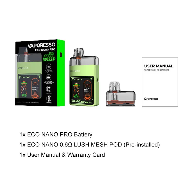 Vaporesso ECO Nano Pro Pod Kit 1000mAh - Coffee Brown - Image 3