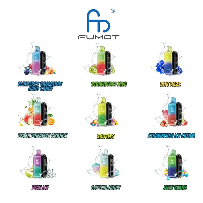 Fumot Tornado 20000 Puffs Dual Mesh Rechargeable Disposable Vape - Pineapple Lemon Green Apple - Image 3