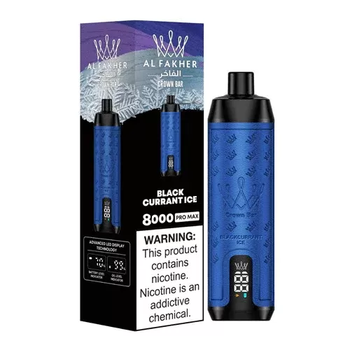 AL Fakher Crown Bar Pro 8000 Puffs Rechargeable Disposable Kit - Simply Mint - Image 3
