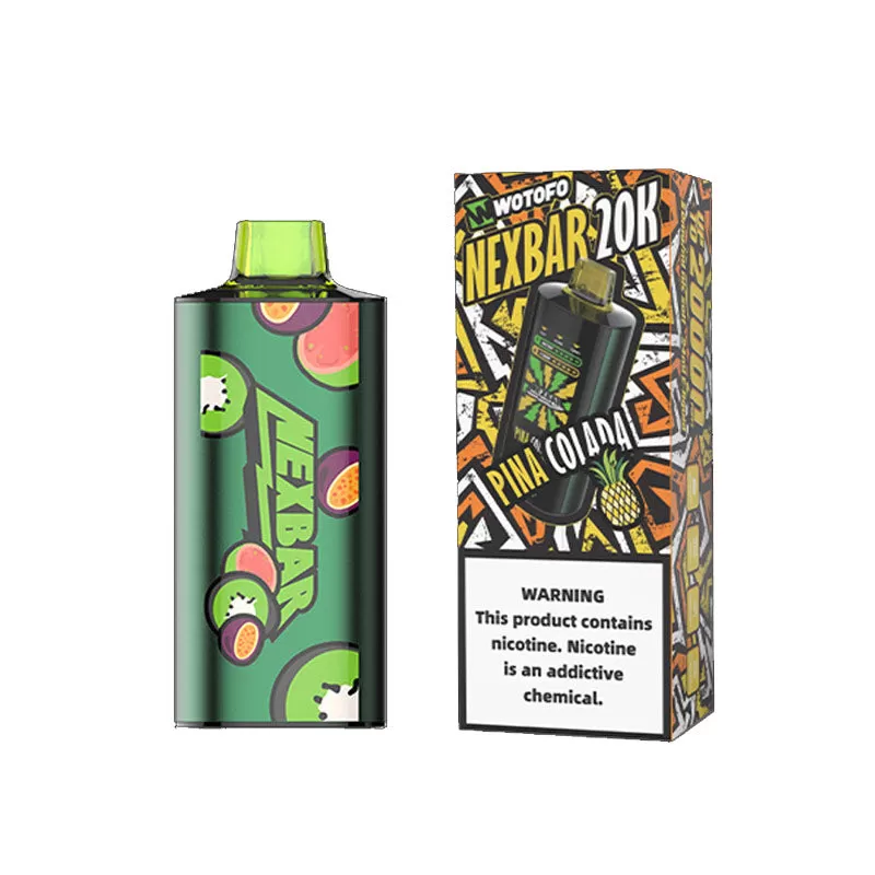 Wotofo nexBar 20K Rechargeable Disposable Vape Kit - Strawberry Kiwi / 20mg / CN-SZ Warehouse - Image 3