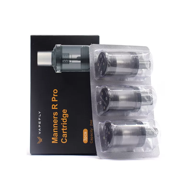 Vapefly Manners R PRO Replacement Pod Cartridge 2ml (3pcs/pack) - 0.6ohm