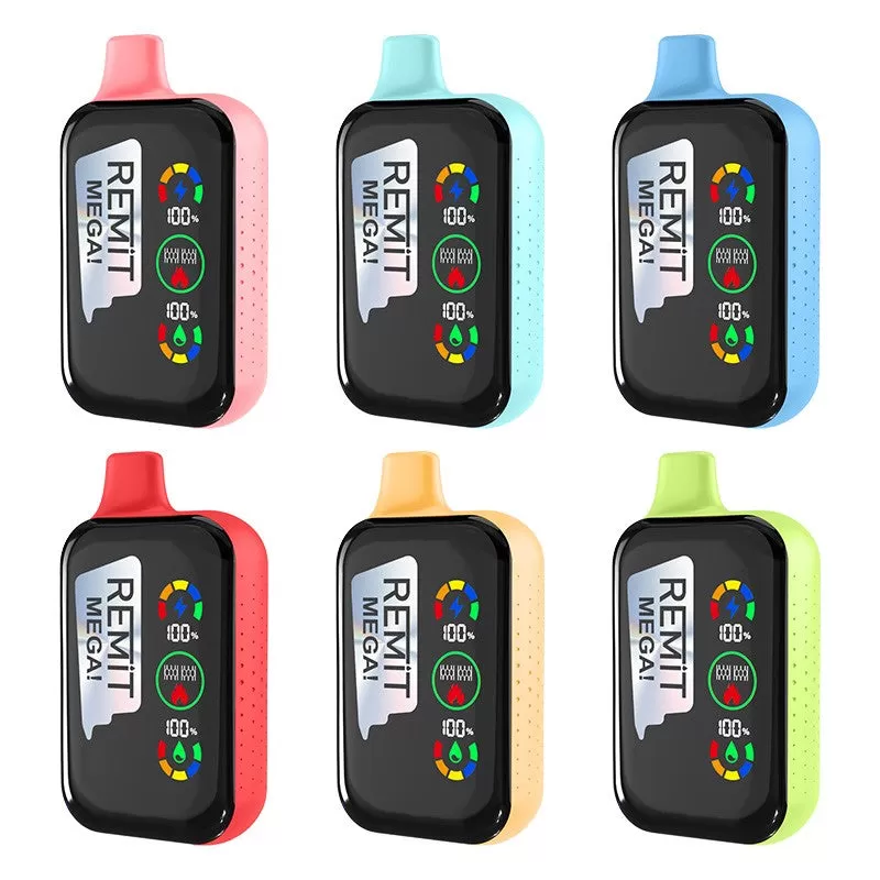 Remit Mega 18000 Puffs Rechargeable Disposable Kit 18ml - Blue Razz Lemonade / 50mg / 1pc / CN-SZ Warehouse