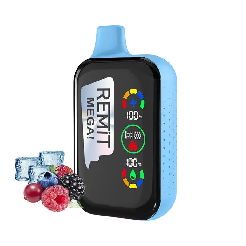 Remit Mega 18000 Puffs Rechargeable Disposable Kit 18ml - Blue Razz Lemonade / 50mg / 1pc / CN-SZ Warehouse - Image 3