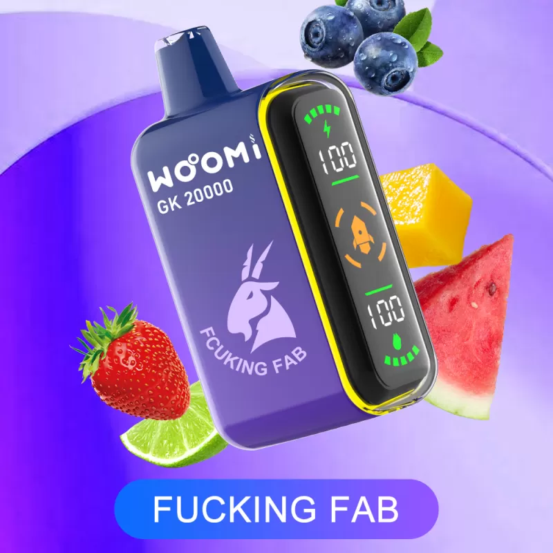 Woomi GK 20000 Puffs Rechargeable Disposable Kit - Strawberry Kiwi - Image 2