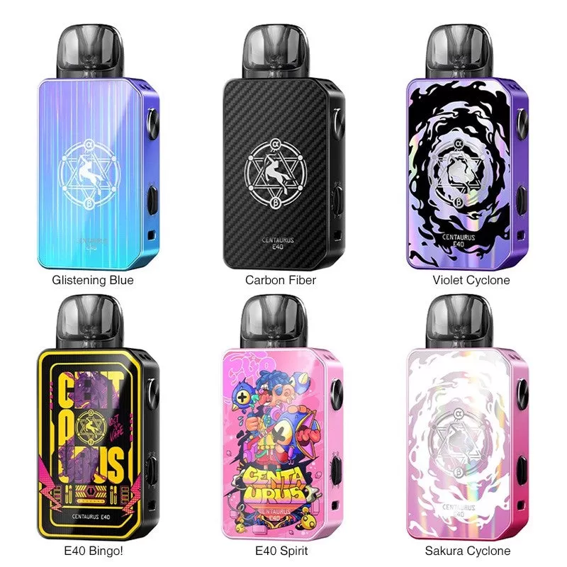 Lost Vape Centaurus E40 Pod Kit 1400mAh - Glistening Blue - Image 2