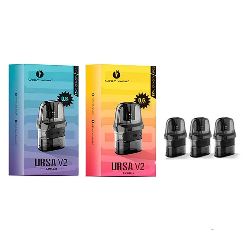 Lost Vape Ursa V2 Replacement Pod Cartridge 2.5ml (3pcs/pack) - 0.6ohm