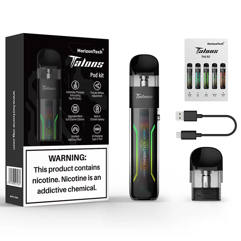 HorizonTech Talons Pod Kit 700mAh 2ml - Apple Green - Image 3