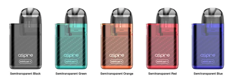 Aspire Minican Plus Pod Kit - Semitransparent Red - Image 3