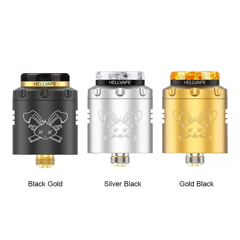 Hellvape Dead Rabbit 3 RDA Atomizer (6th Anniv EDN) - Black Gold - Image 2