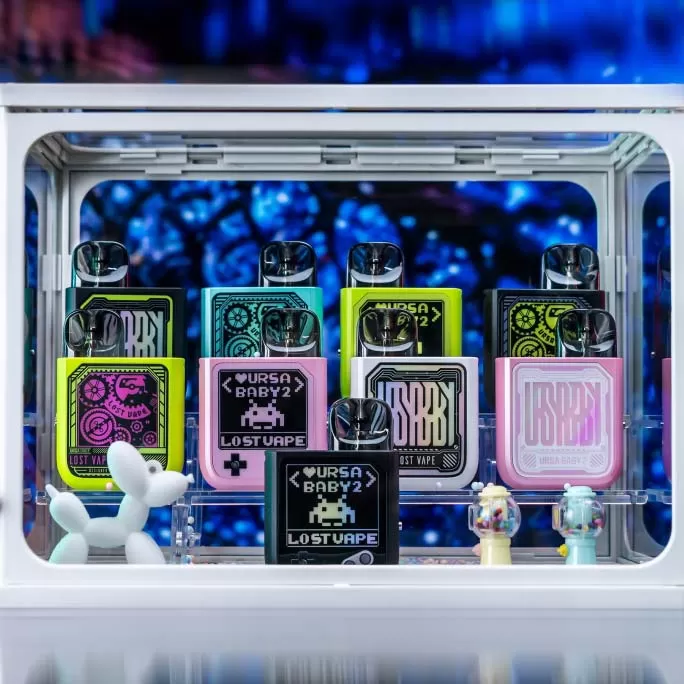 Lost Vape Ursa Baby 2 Pod Kit 900mAh 2.5ml - Tech White x Fancy Maze - Image 3