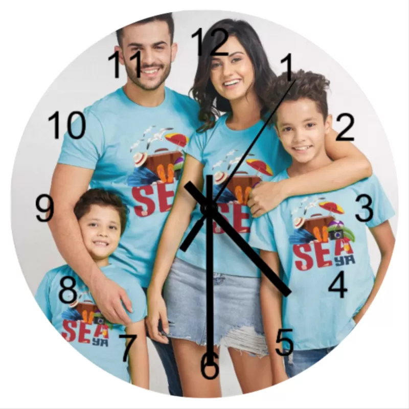 Custom personalised photo retro wall clock (Made in USA, Free Fast Shipping) - Clock Face Printing / 30*30cm