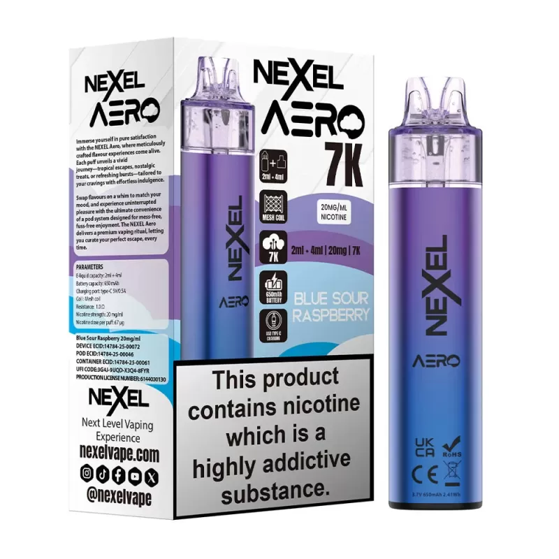 Nexel Aero 7K Prefilled Pod Kit - Juicy Peach - Image 3