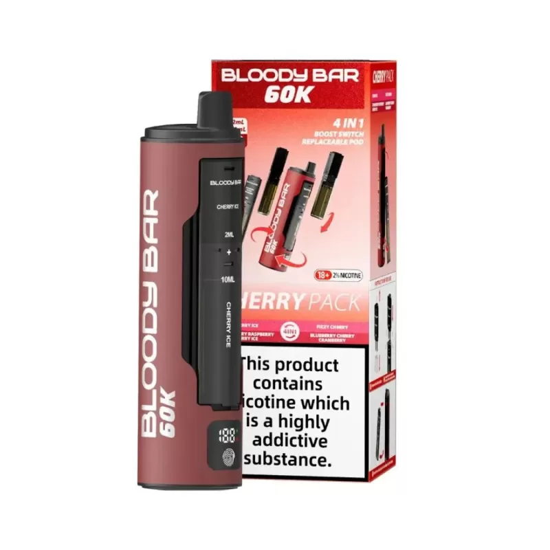 Bloody Bar 60K 4-in-1 Prefilled Pod Kit - Tropical Pack - Image 3