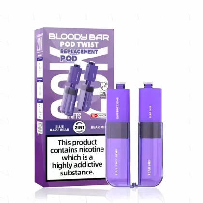 Bloody Bar Pod Twist 20K Prefilled Pods - Blueberry Sour Raspberry/ Strawberry Raspberry Cherry Ice