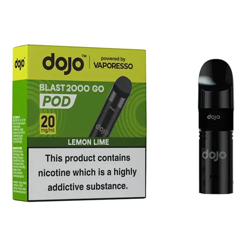 Vaporesso Dojo Blast 2000 Go Prefilled Pods - Blue Razz Lemonade - Image 3