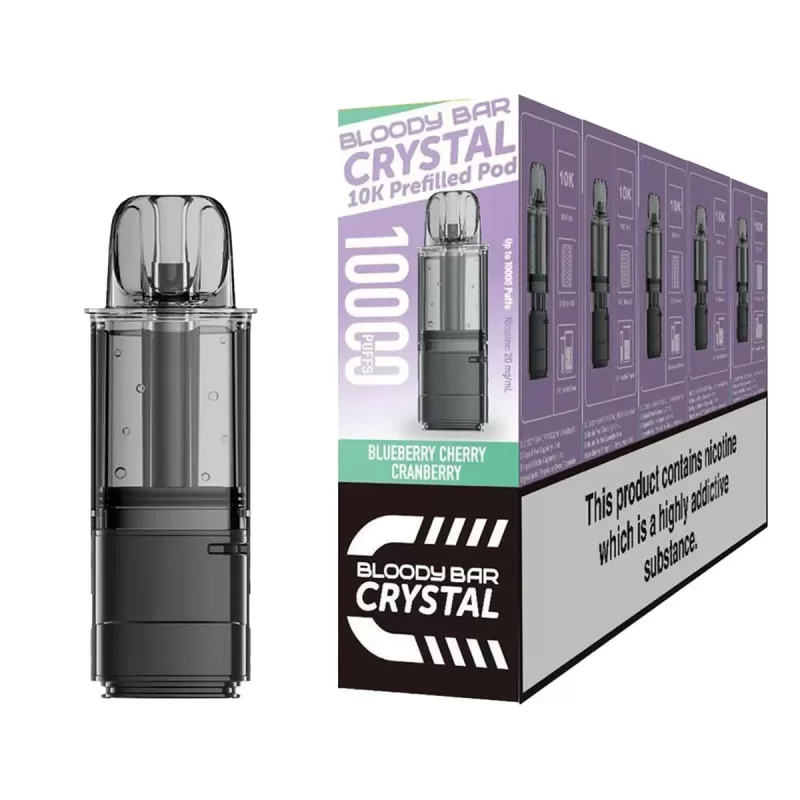 Bloody Bar Crystal 10K Prefilled Pods - Strawberry Watermelon B-GUM - Image 2