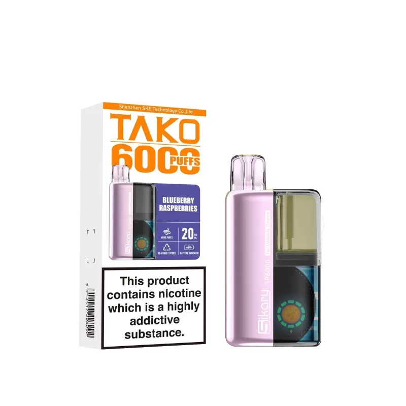 SKE Sikary TAKO SP6000 Prefilled Pod Kit - Lemon Lime - Image 3