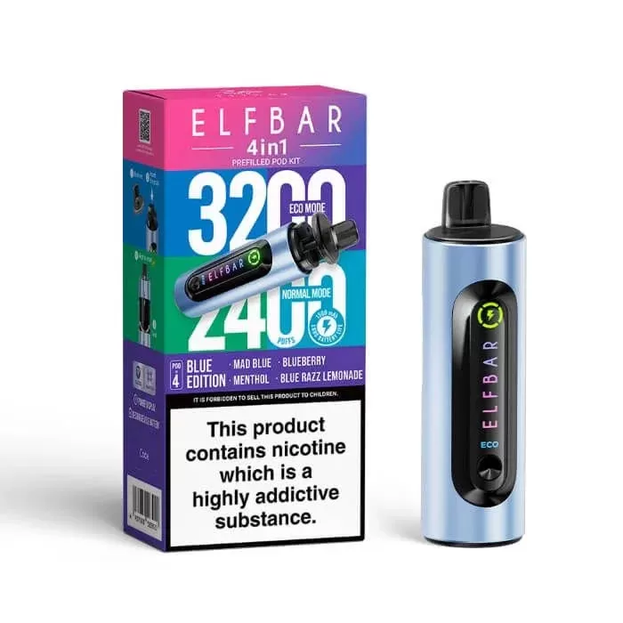 Elf Bar 4-in-1 Prefilled Pod Vape Kit - Yellow Edition