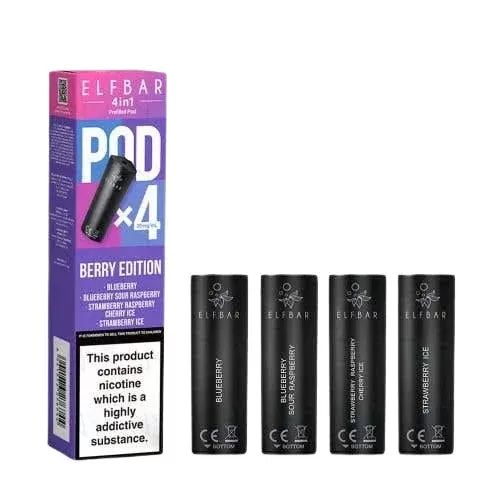 Elf Bar 4-in-1 Prefilled Pods - Berry Edition