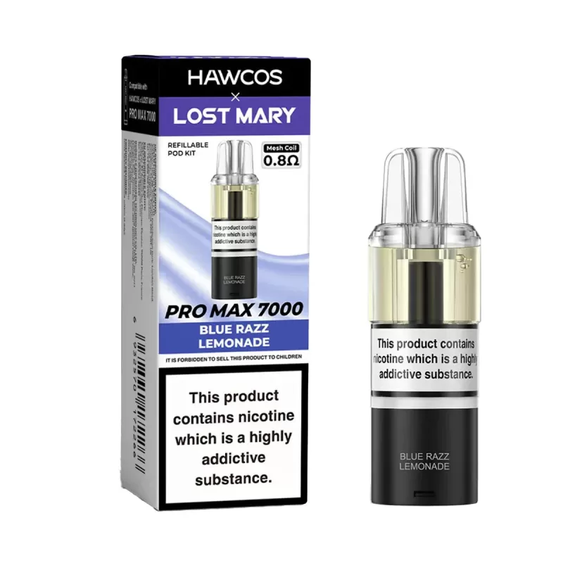 Hawcos x Lost Mary Pro Max 7000 Prefilled Pods - Blueberry Razz Gami - Image 2