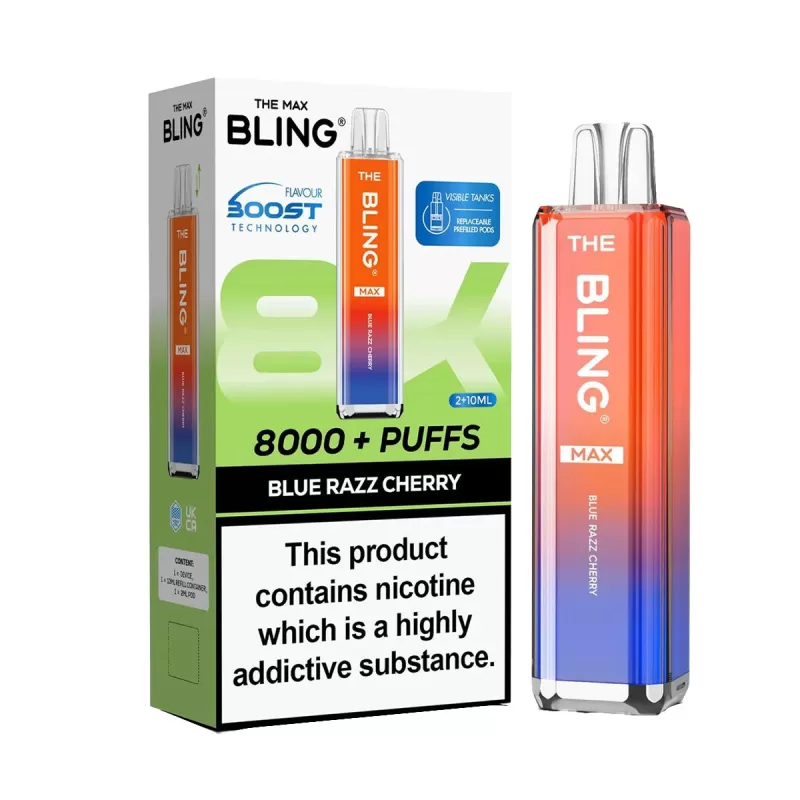 The Crystal Bling Max 8000 Prefilled Vape Kit - Mr Blue - Image 2