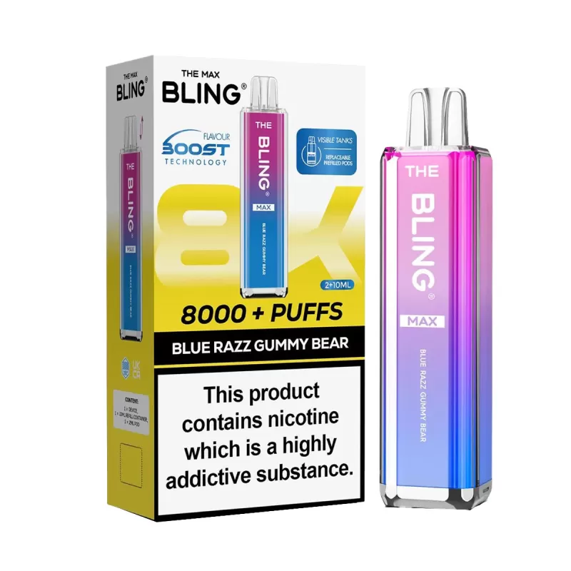 The Crystal Bling Max 8000 Prefilled Vape Kit - Fizzy Cherry - Image 3