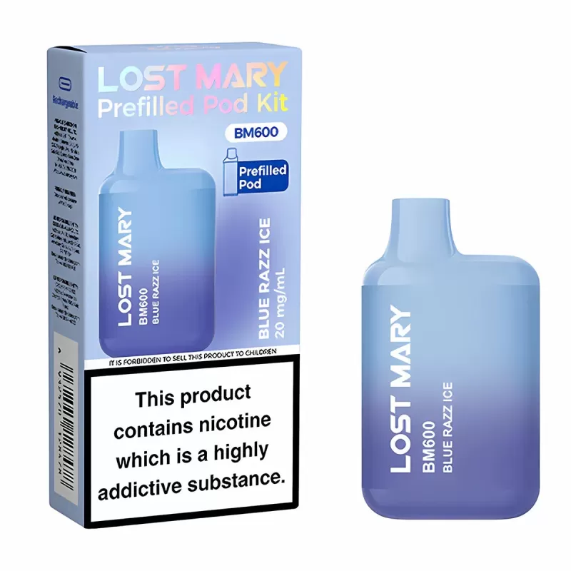 Lost Mary BM600 Prefilled Pod Kit - Box of 10 - Blueberry - Image 2
