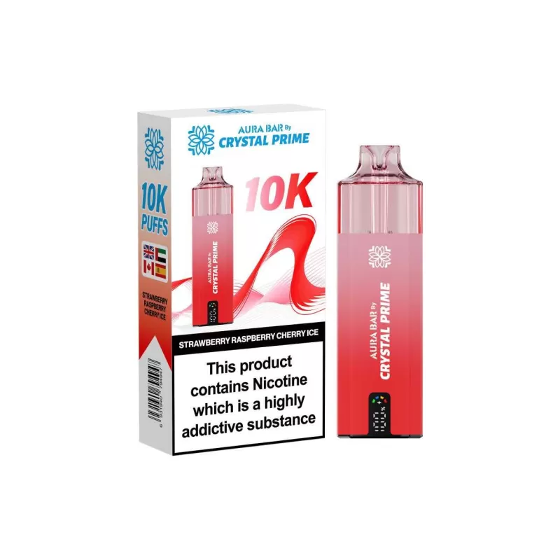 Aura Bar 10K Prefilled Pod Kit By Crystal Prime - Blueberry Raspberry - Image 3
