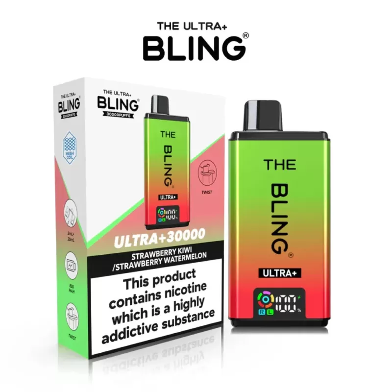 The Crystal Bling Ultra Plus 30K Prefilled Pod Kit - Blueberry Cotton Candy/Raspberry Cotton Candy