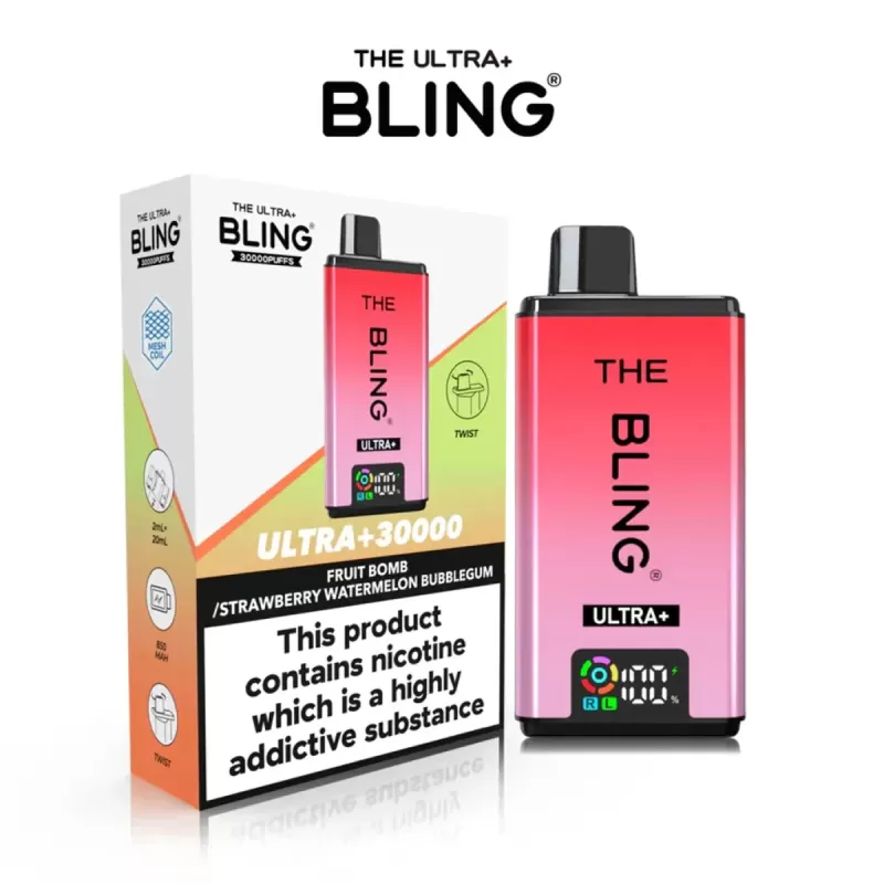 The Crystal Bling Ultra Plus 30K Prefilled Pod Kit - Mr Blue - Image 2