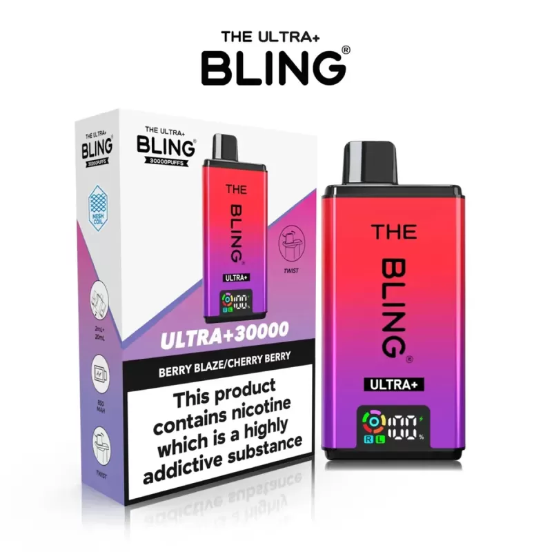 The Crystal Bling Ultra Plus 30K Prefilled Pod Kit - Mr Blue - Image 3