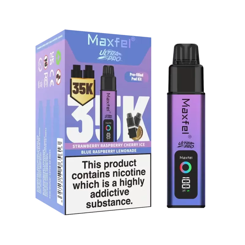 Maxfel Ultra Pro 35K Prefilled Pod Vape Kit - Strawberry Ice / Strawberry Watermelon