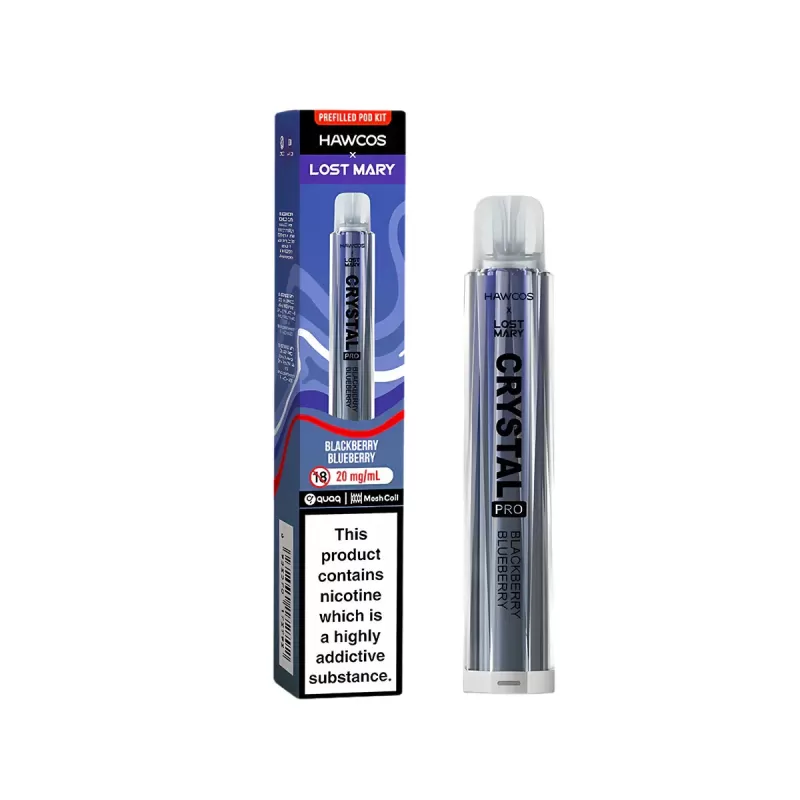 Hawcos x Lost Mary Crystal Pro Prefilled Pod Kit - Blue Razz - Image 2